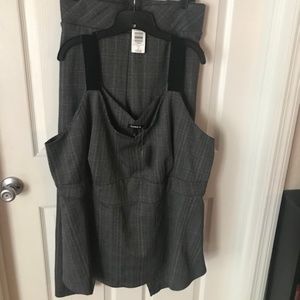 Matching Plaid Cropped Pants and Sleeveless Top